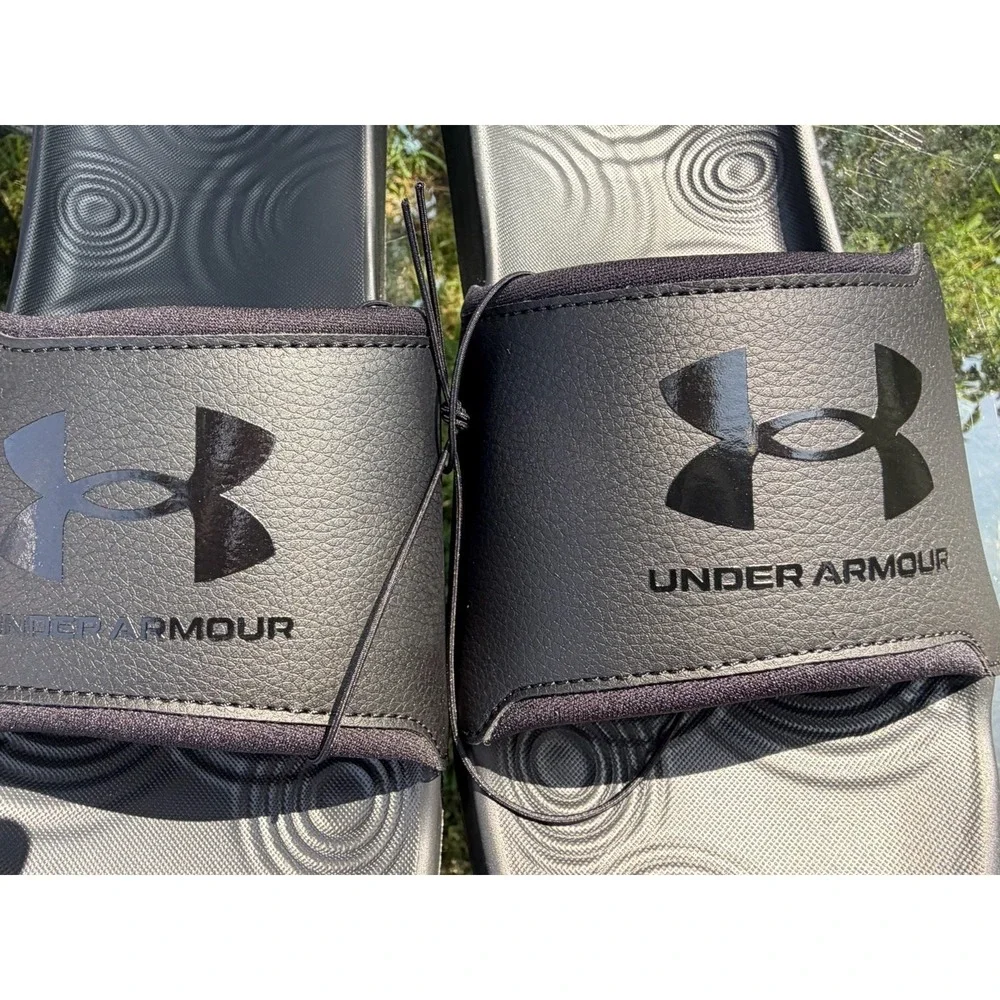 Under Armour Ignite Select Slides Men's 12 Black Comfort Sandals New With Tags